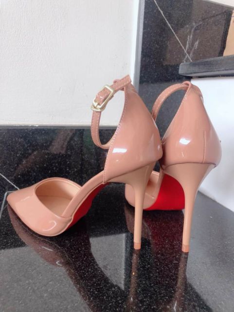 Cao gót sandanl quai cài bít mũi màu nude 9_10p và 11_12p | BigBuy360 - bigbuy360.vn