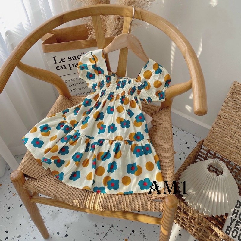 (8-20kg) Váy bé gái TTR49 - đầm bé gái vải thô siêu mát