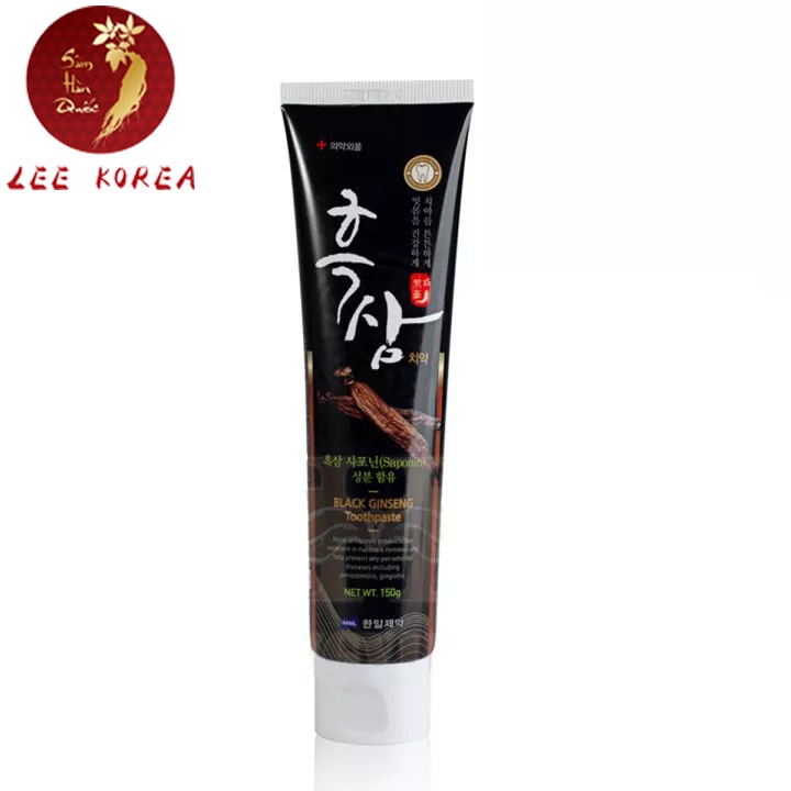 Kem đánh răng hắc sâm Hàn Quốc giúp trắng răng, hơi thở thơm mát 150g