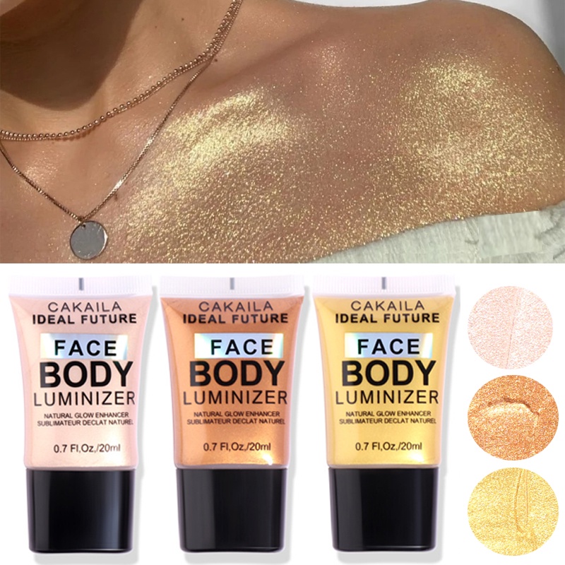 Kem Bắt Sáng Dạng Lỏng CAKAILA Chống Thấm Nước Và Mồ Hôi Lâu Trôi Tự Nhiên Không Vón Cục Có 3 Màu Lựa Chọn