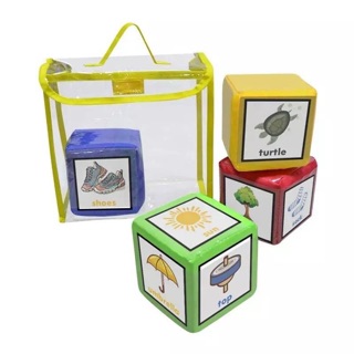 Xúc Xắc Cài Thẻ 10 x 10cm đồ dùng giáo cụ dạy học trong các hoạt động trò chơi phục vụ cho học tập