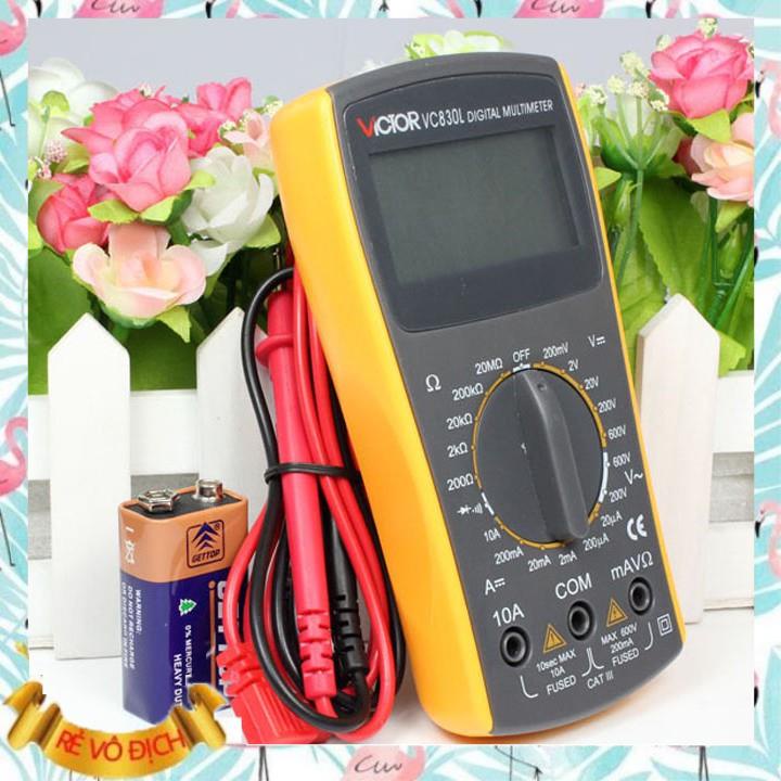 Thiết bị dụng cụ đo điện điện tử Victor VC830L [Có loa báo đo thông mạch]