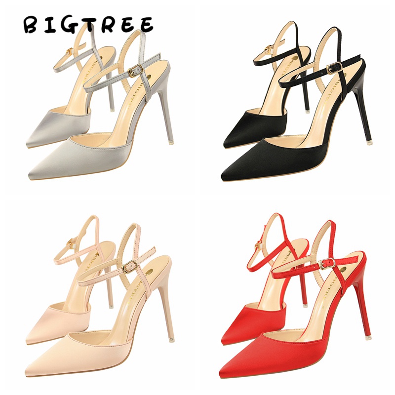 Giày BIGTREE 86-2 gót cao 10.5cm mũi nhọn quyến rũ thời trang cho nữ