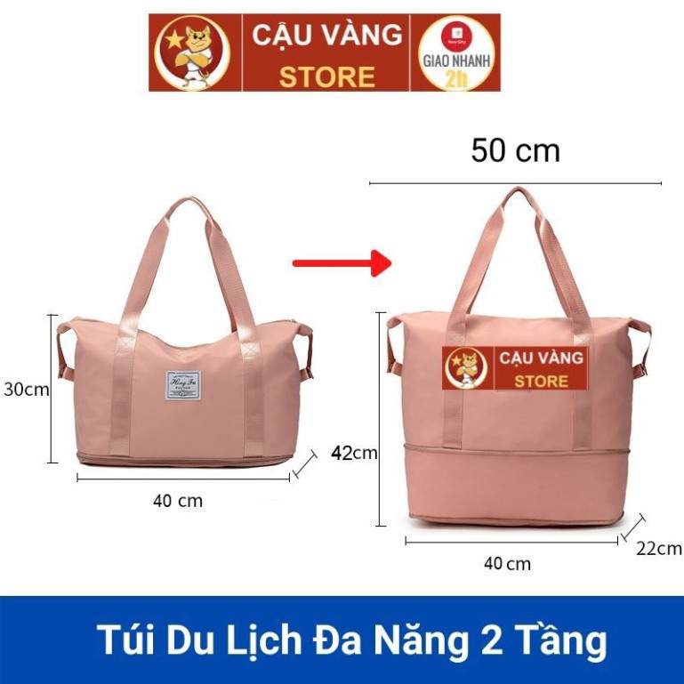 Túi du lịch nữ đa năng, túi xách du lịch cỡ lớn nam đựng đồ mỹ phẩm quần áo gấp gọn có ngăn để giày