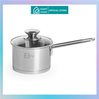 Quánh nấu cháo bột inox 430 Fivestar Standard nắp kính 3 đáy bếp từ ( 12cm / 14cm / 16cm ), tặng 5 muỗng ăn