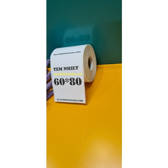 Giấy In Tem Nhiệt  60x80 mm - 6x8 cm