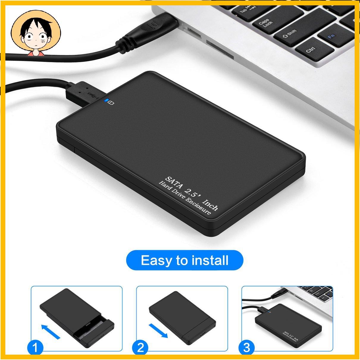 Hộp Đựng Ổ Cứng Di Động 2.5-inch Hỗ Trợ 2tb Hdd Sata Sang Usb 3.0 Ssd Hdd (0309) | BigBuy360 - bigbuy360.vn