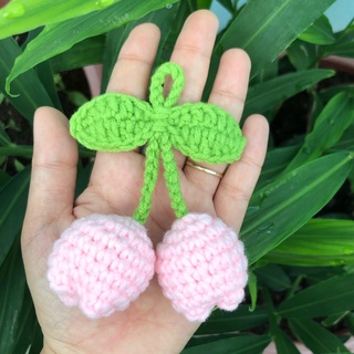 Móc khoá len hoa tulip