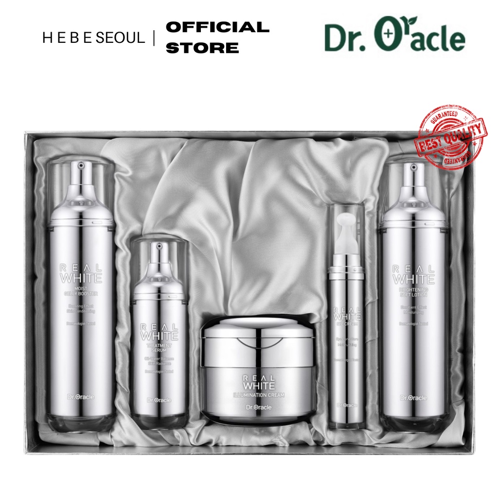 Bộ Chăm Sóc Da Trắng Hồng REAL WHITE Dr.Oracle 5 Sản Phẩm