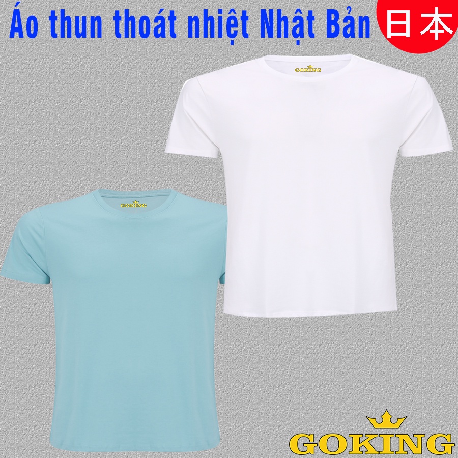 Combo 2 Áo thun trẻ em thoát nhiệt cho bé trai bé gái. Áo thun Goking cao cấp 100% cotton thoáng mát, thấm hút mồ hôi