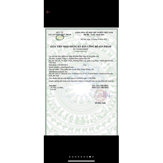 Viên uống triple white trắng da ngừa nám