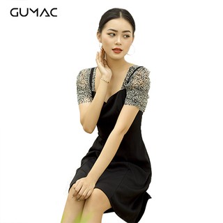 Đầm nữ xòe 8 mảnh GUMAC MS08989_DEN