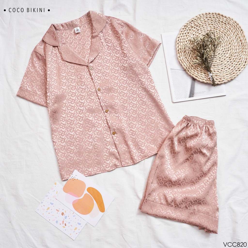 𝑪𝑶𝑪𝑶 𝑩𝑰𝑲𝑰𝑵𝑰 Bộ Đồ Ngủ - Đồ Mặc Nhà Lụa Gấm ( VCC820 ) | BigBuy360 - bigbuy360.vn