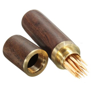 Hộp đựng tăm xỉa răng bằng gỗ mun 8 * 1.8cm