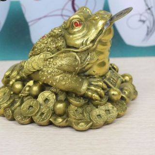 Cóc đồng Thiềm Thừ 3 chân 11cm - Linh vật Phong Thủy đặt ban thờ Thần Tài - Chiêu tài lộc, hóa sát tiểu nhân.