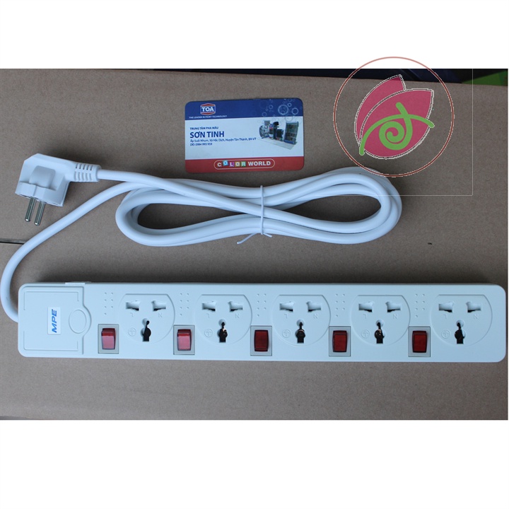 Ổ cắm nối dài MPE - 3 Mét - 2500W - AM5S