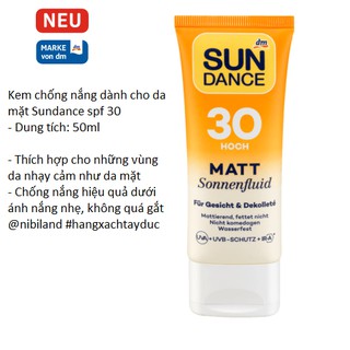 Kem chống nắng Sundance dành cho da mặt SPF 30