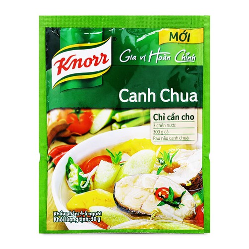 Gia vị kho thịt Knorr (Thịt kho, cá kho, canh chua) (đủ 3 vị best seller)