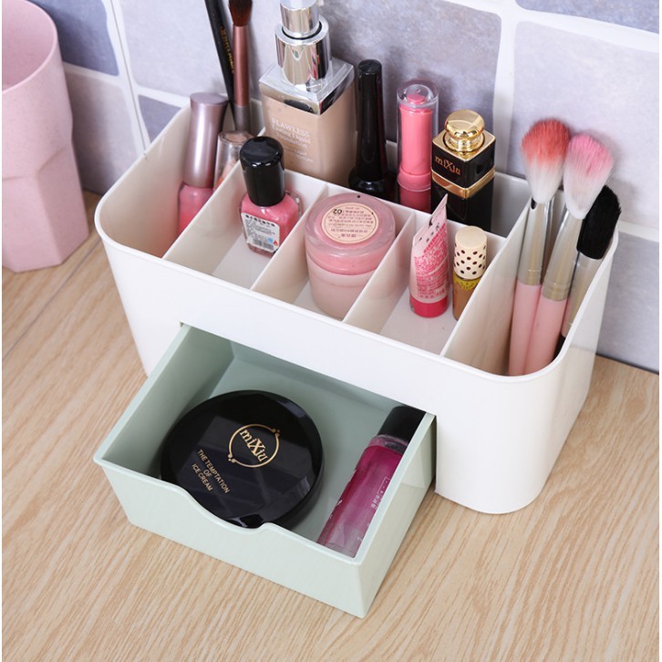 Hộp đựng mỹ phẩm có ngăn kéo nhiều màu