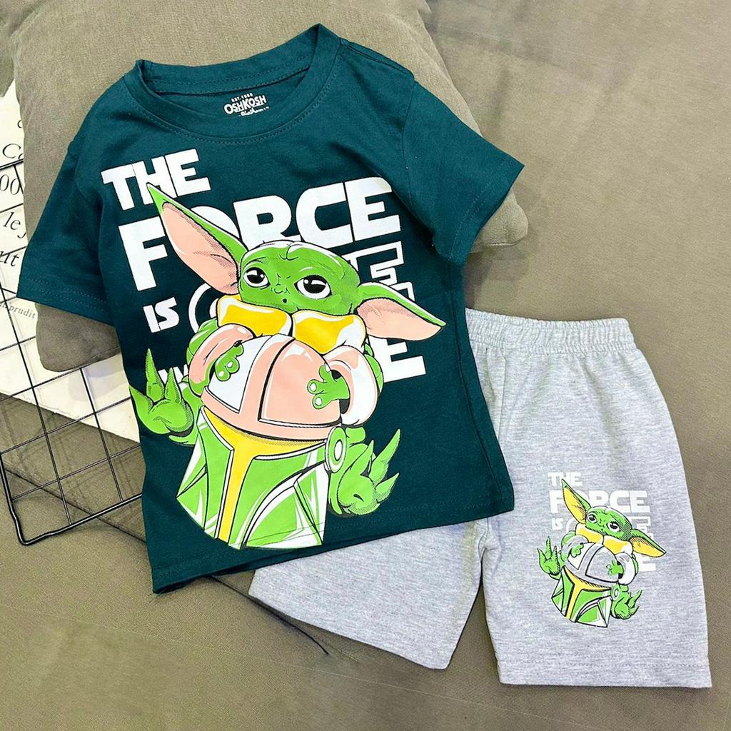 Combo đồ bộ bé trai size đại 11-40 kg set 3 5 bộ quần đùi áo cộc tay cho bé trai thun cotton mặc mát Homie Kids