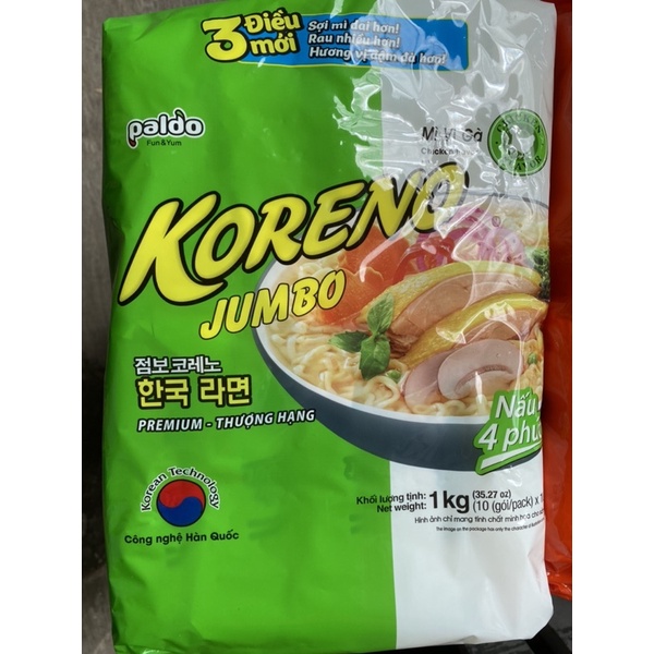 mì koreno jummo nguyên thùng 100 gói