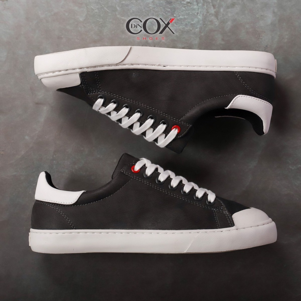 Giày Sneaker Da Nam DINCOX C13 CHARCOAL