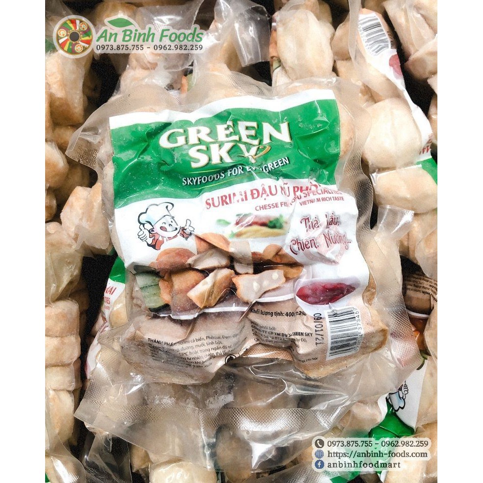 Đậu hũ phô mai Green sky hàng Việt Nam chất lượng cao viên thả lẩu phô mai