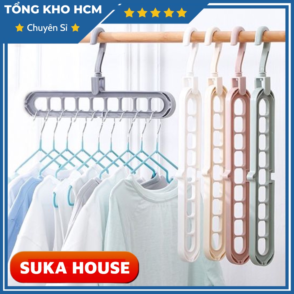 Móc Treo Quần Áo Đa Năng 9 Lỗ SUKAHOUSE B108