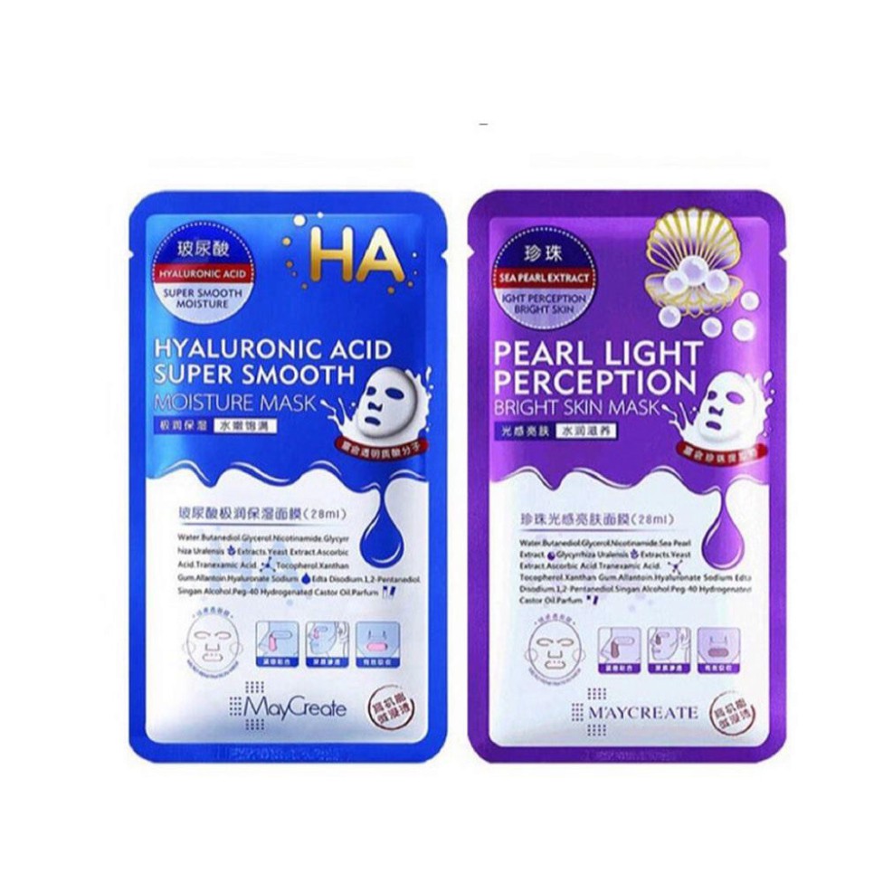 Mặt nạ HA dưỡng ẩm và dưỡng trắng da MayCreate Hàng Nội địa Trung | BigBuy360 - bigbuy360.vn