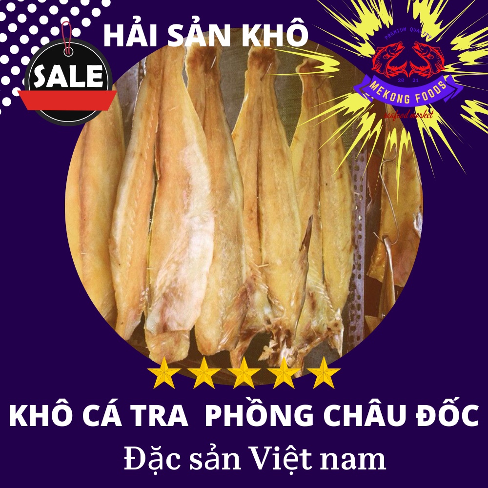 Khô cá tra phồng 1kg Mekong Foods , chất lượng hảo hạng , thời gian sử dụng lâu nguồn nguyên liệu cá sạch