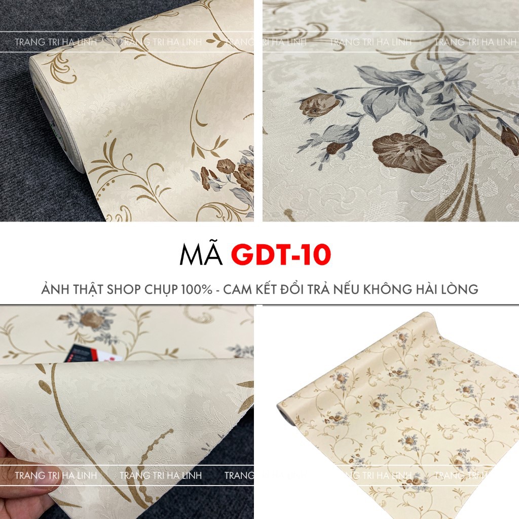 Decal dán tường vintage cổ điển cao cấp chống thấm nước dán phòng ngủ nhiều mẫu hoa văn đẹp giá rẻ