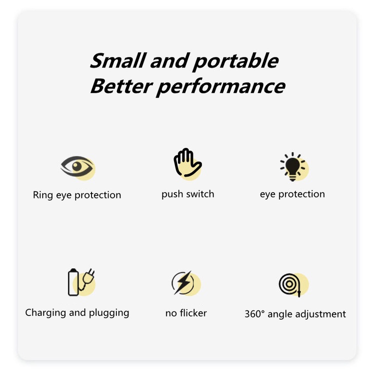 Đèn led bảo vệ mắt bàn học gấp kẹp usb sạc phòng ngủ đèn bàn đọc sách