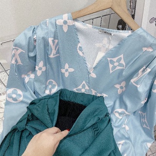 SET ÁO LỤA CAO CẤP MIX CV VẠT LỆCH