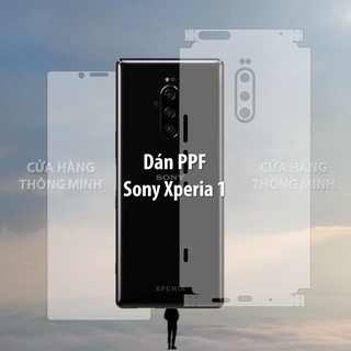 Tấm dán PPF Sony Xperia 1 dán mặt trước, dán mặt sau, dán màn hình, dán mặt lưng Full viền chuẩn