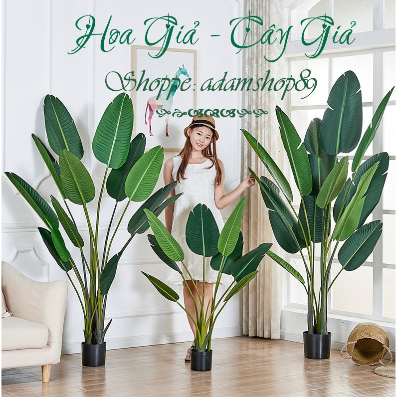 Cây Giả -Bụi Cây Chuối Cảnh Giả