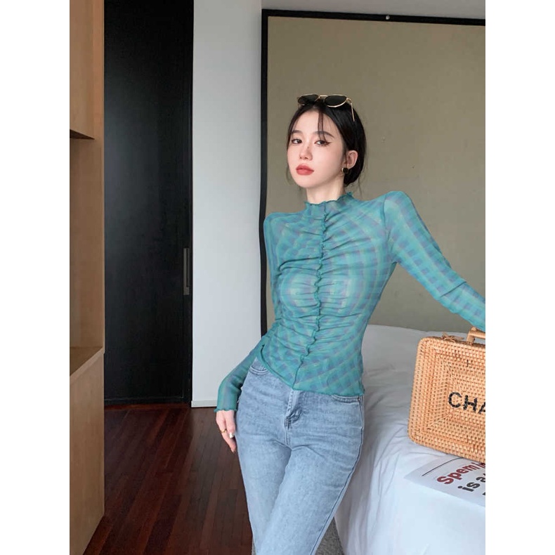 Áo Thun Lưới Mỏng Trong Suốt Chống Nắng Gợi Cảm Cho Nữ