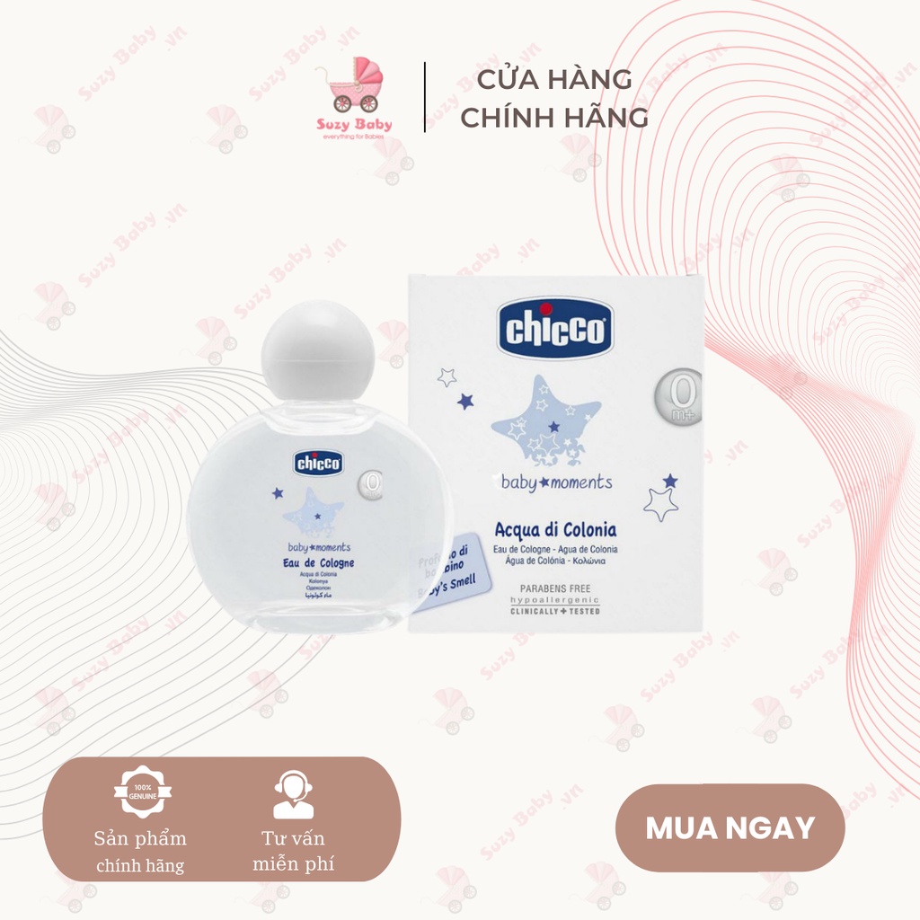 Nước hoa hương tự nhiên Chicco cho bé từ 0 tháng tuổi
