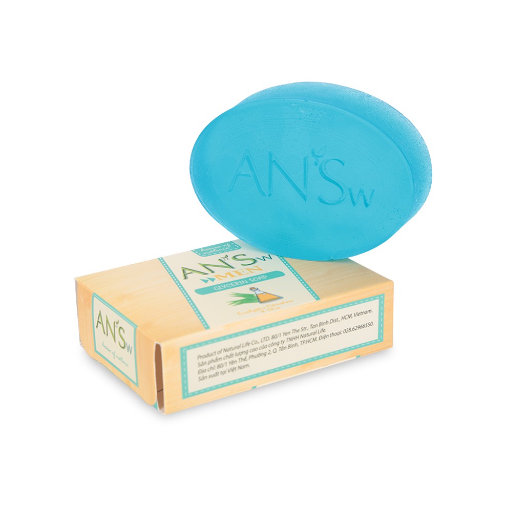 Xà Phòng Thiên Nhiên AN'Sw Bạch Đàn Chanh Và Bạc Hà Dành Cho Nam 100g | BigBuy360 - bigbuy360.vn