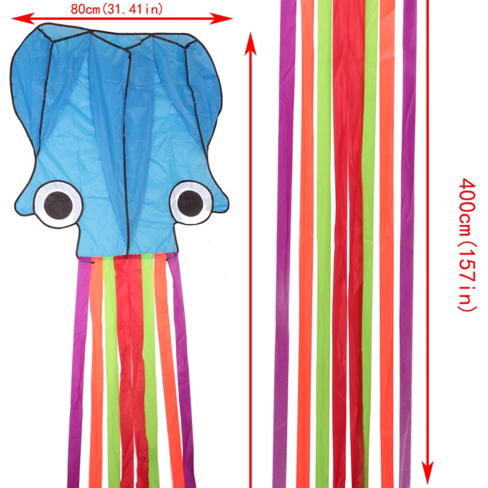 Diều đồ chơi hình bạch tuộc nhiều màu sắc sáng tạo 400cmx70cm