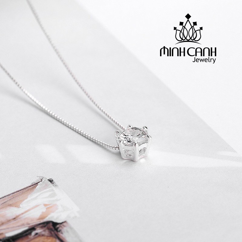 Dây Chuyền Bạc Nữ Nụ Đá Tròn - Minh Canh Jewelry