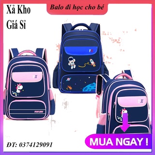 Balo cặp đi học trẻ em chống gù chống nước, ba lô học sinh tiểu học cho bé gái bé trai siêu nhẹ
