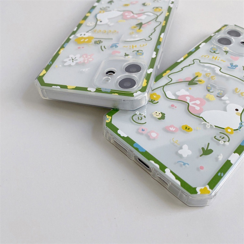Ốp Điện Thoại TPU Mềm Hình Vịt Mặt Cười Dễ Thương Cho OPPO A76 A96 A95 A3s F9 A31 A5 A9 2020 A33 A53 A54 A74 5G A15s A15 A73 Reno 5 Pro 4F 5F