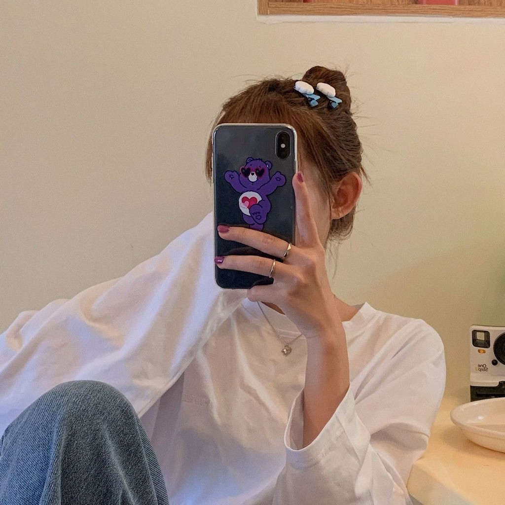 Kẹp Tóc Nhựa Hình Đám Mây Màu Trắng / Xanh Dương Dễ Thương Cho Nữ