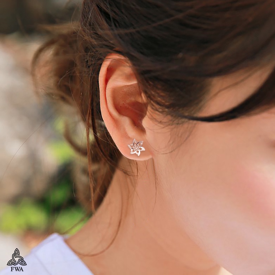 Khuyên tai bạc nữ FWA Nenya - Chúa tể chiếc Nhẫn