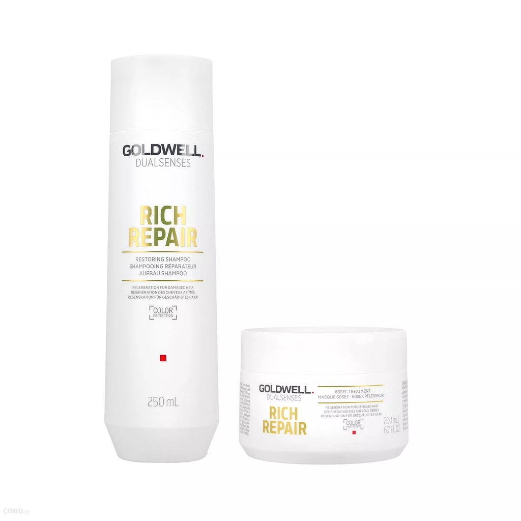 CẶP DẦU GỘI, DẦU HẤP DƯỠNG TÓC GOLDWELL RICH REPAIR 250ML