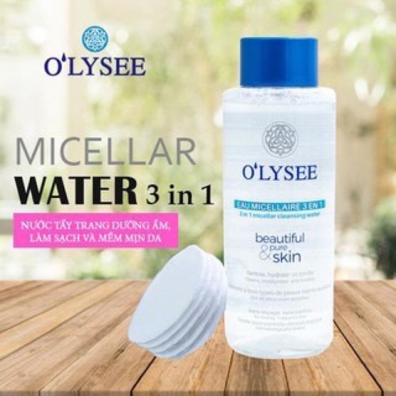 Nước Tẩy Trang O'Lysee 3 in 1 Micellar Cleansing Water 500ml (Pháp)