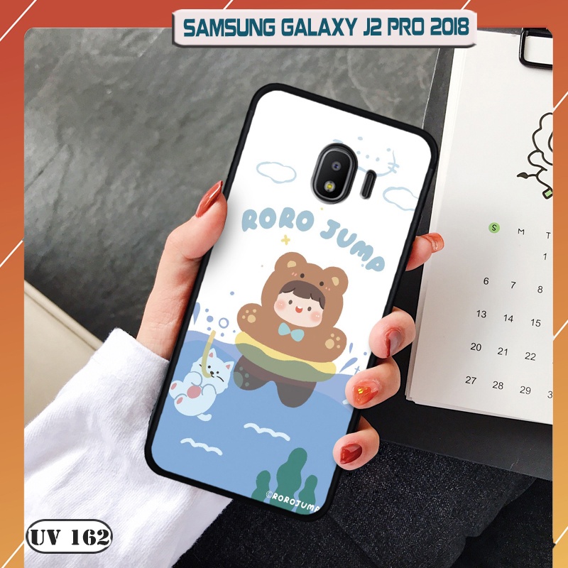 Ốp lưng nhám cho điện thoại Samsung Galaxy J2 Pro 2018