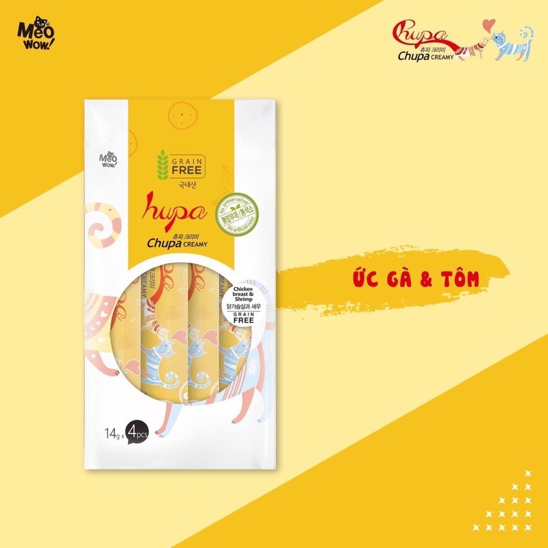 Súp thưởng Chupa Creamy gói 4 thanh (00654)