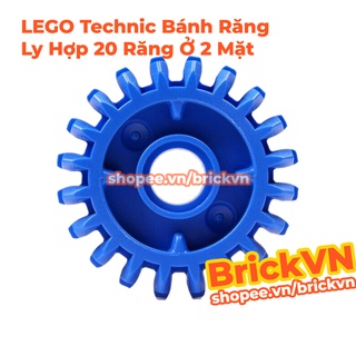 [1 Cái] LEGO Technic Bánh Răng Ly Hợp 20 Răng Ở 2 Mặt, Xanh Da Trời ID 6224999 35185