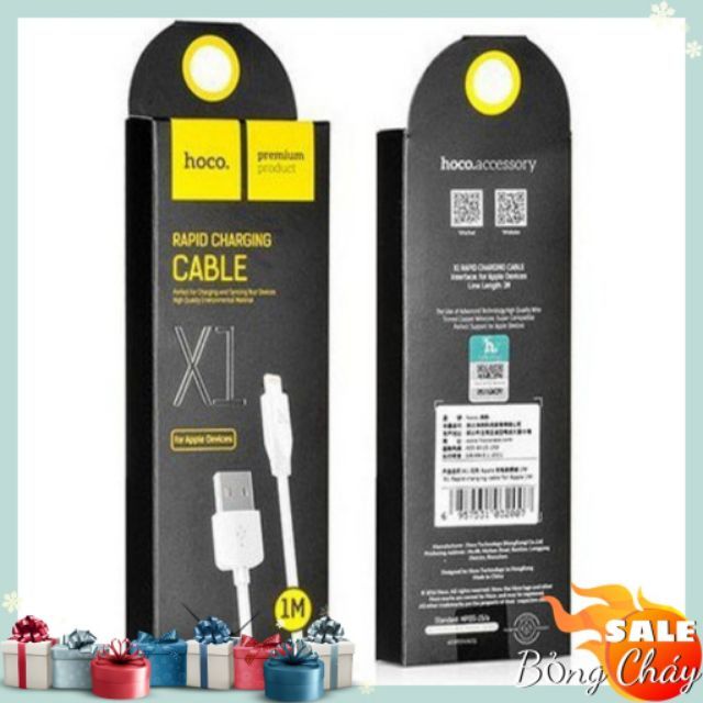 Cáp sạc Hoco dài 1M